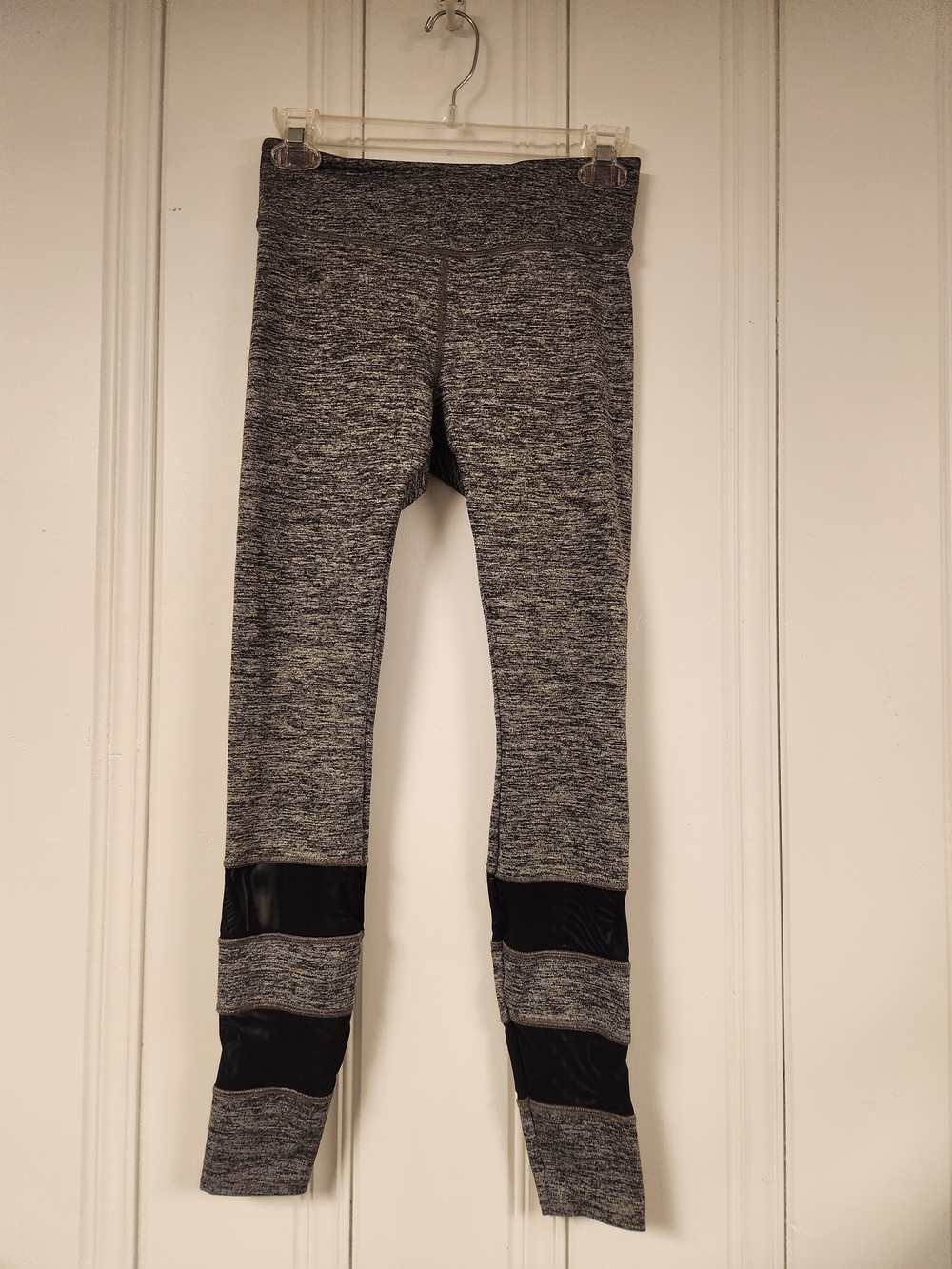 Forever 21 Girls Gray Heather Leggings with Black Panels